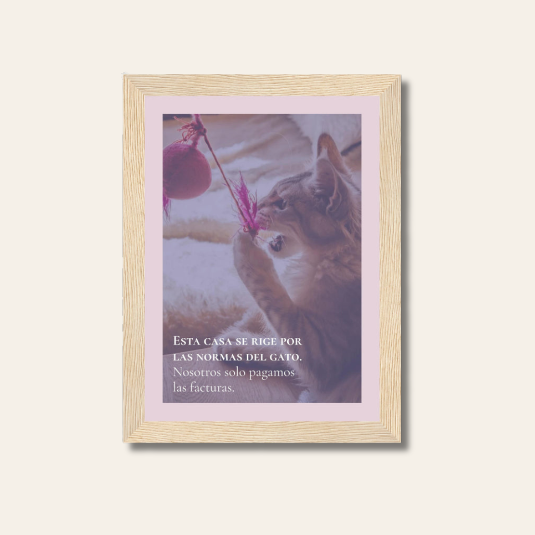 Póster enmarcado en madera con acabado semimate | Incondicional