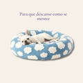 Cama para gatos y perros pequeños PETfecto Toast — cama semiabierta de lana de cordero, colección otoño-invierno