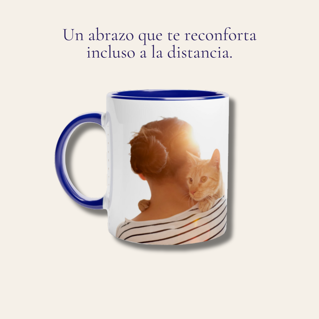Taza personalizada abrazo