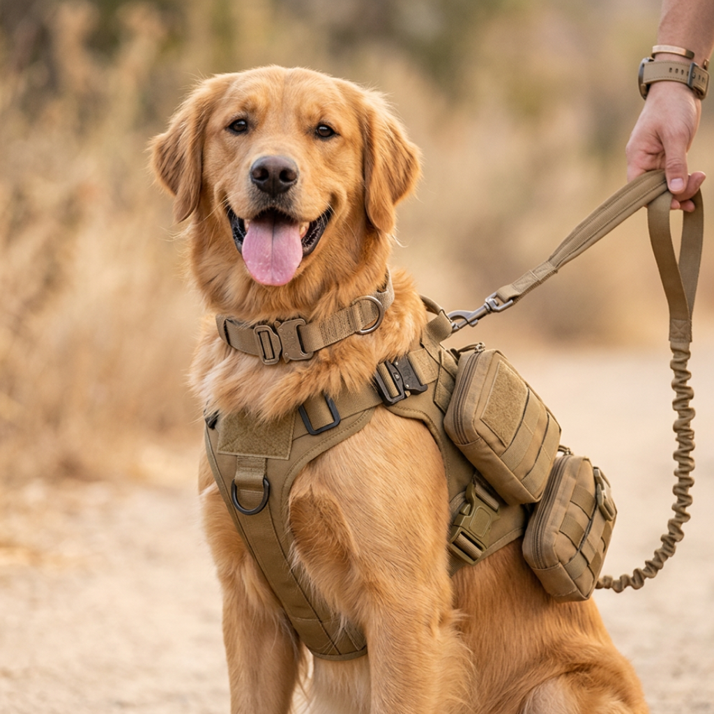 Kit de aventura para perros | Chaleco outdoor + accesorios de paseo