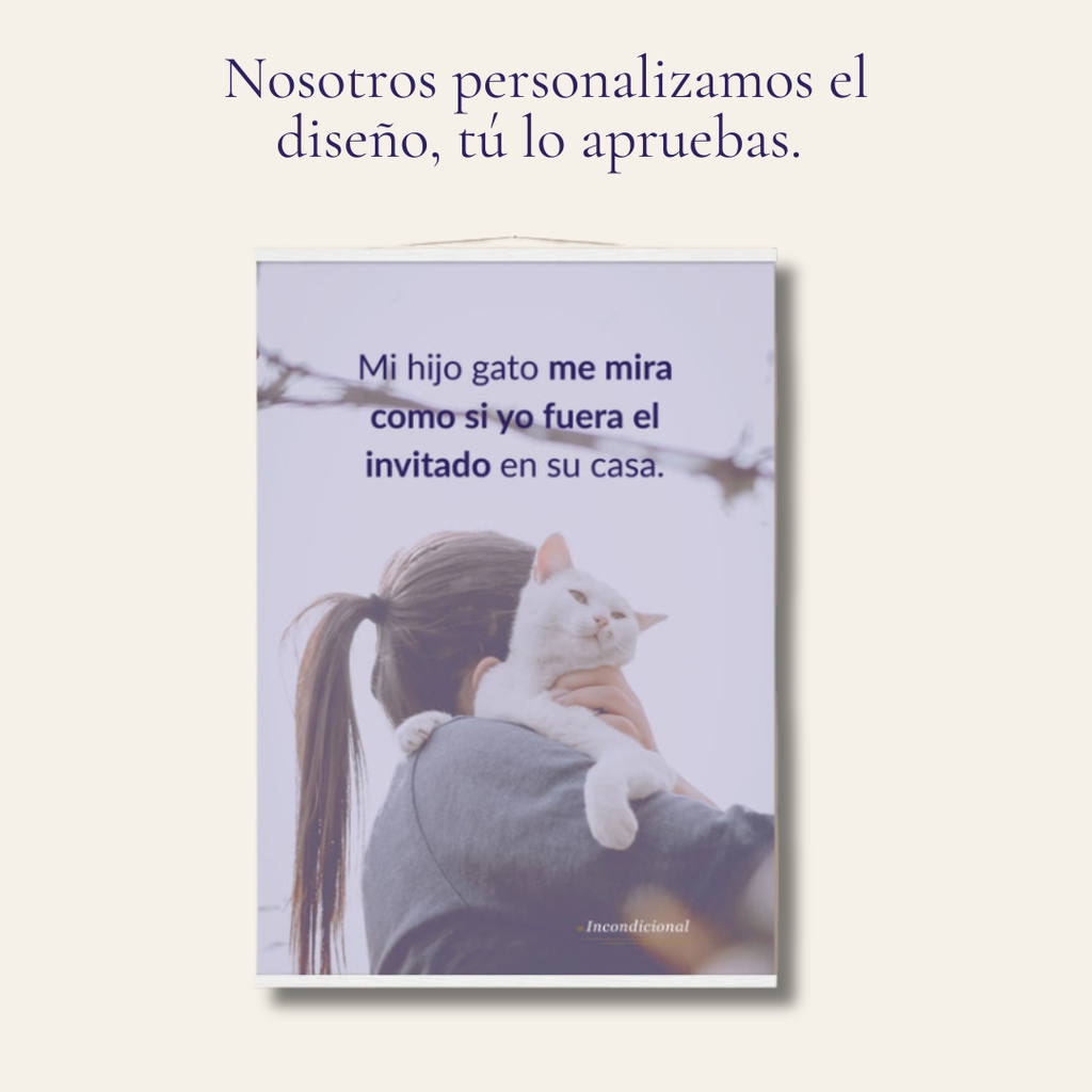 Póster personalizado con tu mascota | Papel semimate premium