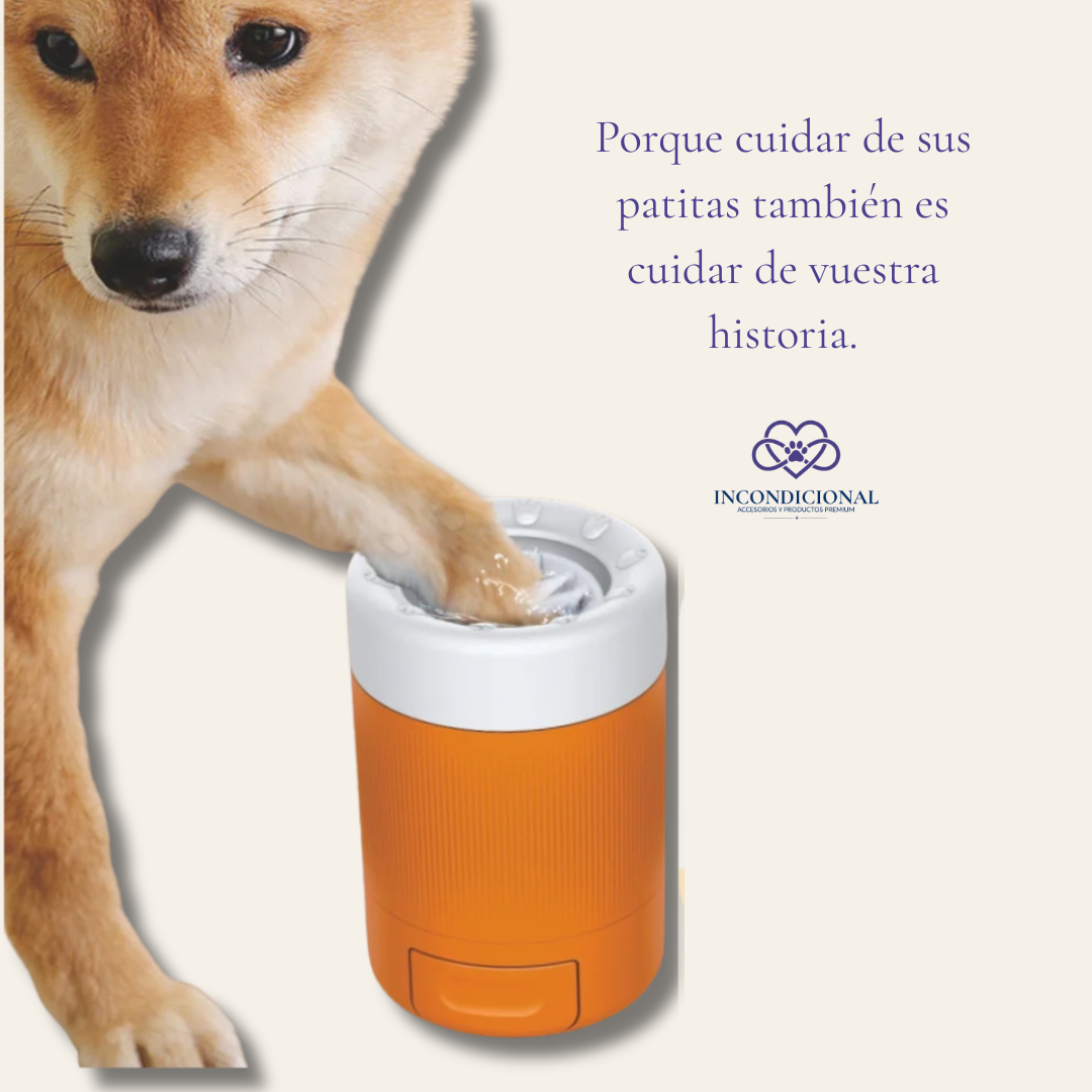 Copa limpiapatas para perros · Incondicional