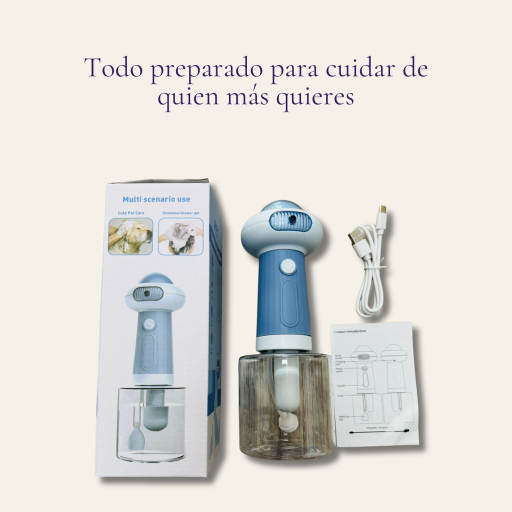 Máquina de Baño con Espuma para Perros— Ducha Automática PETfecta