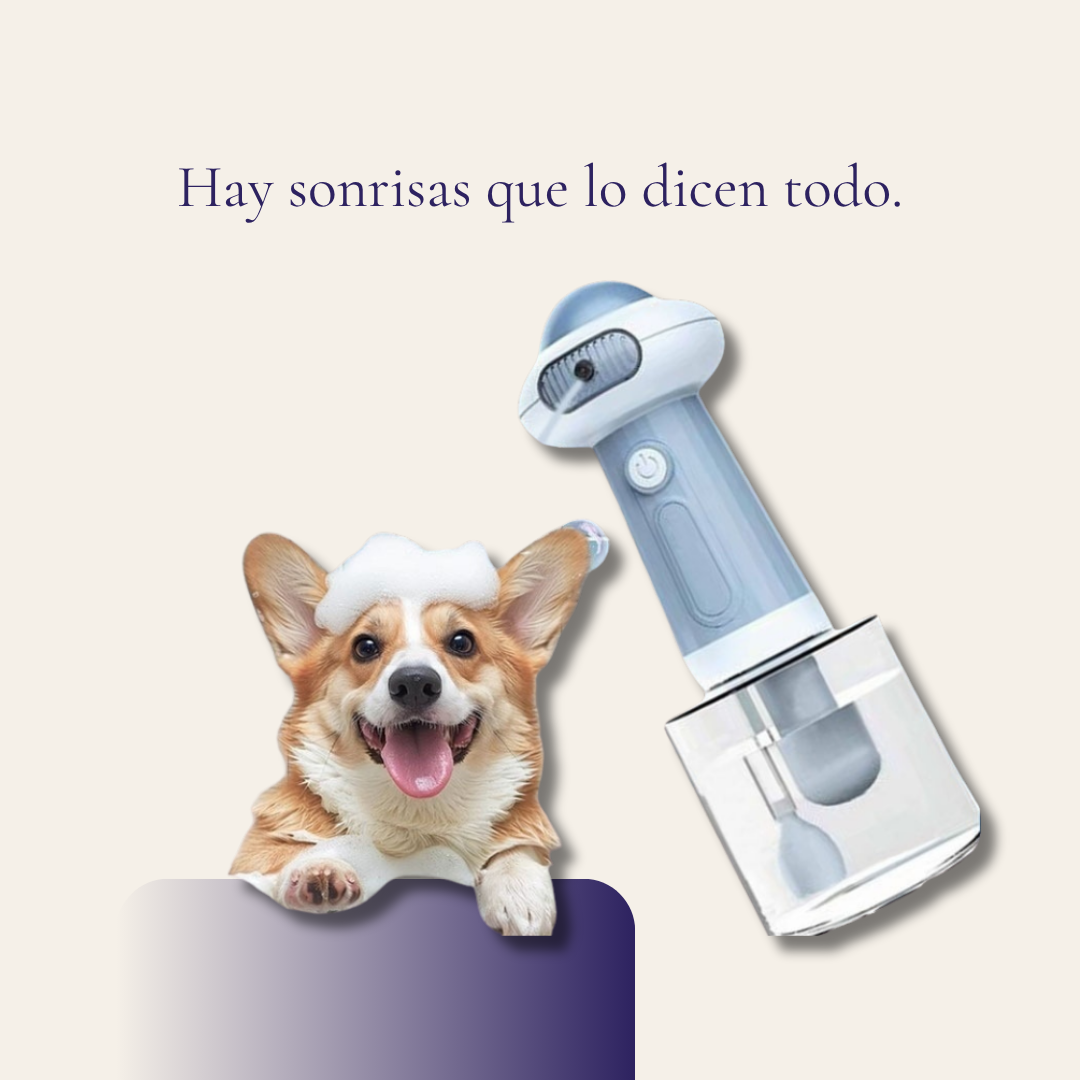 Máquina de Baño con Espuma para Perros— Ducha Automática PETfecta