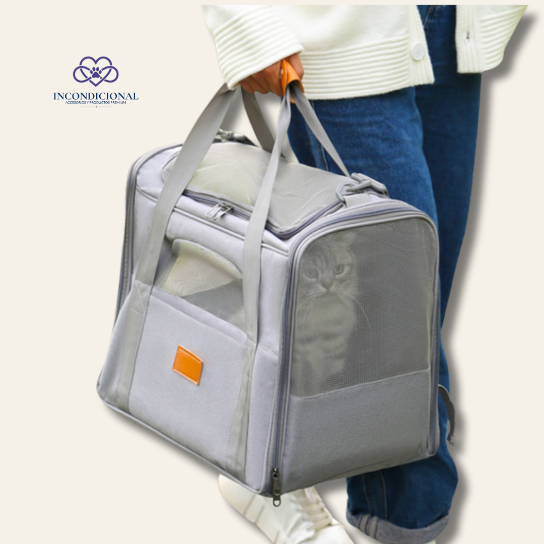 Mochila Portátil para Gatos | Bolsa de Transporte Plegable y Transpirable