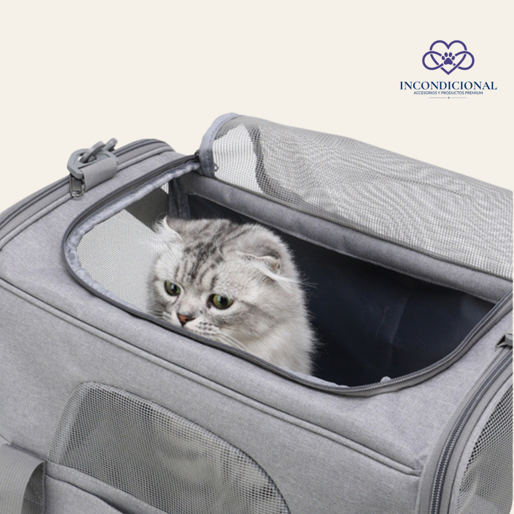 Mochila Portátil para Gatos | Bolsa de Transporte Plegable y Transpirable