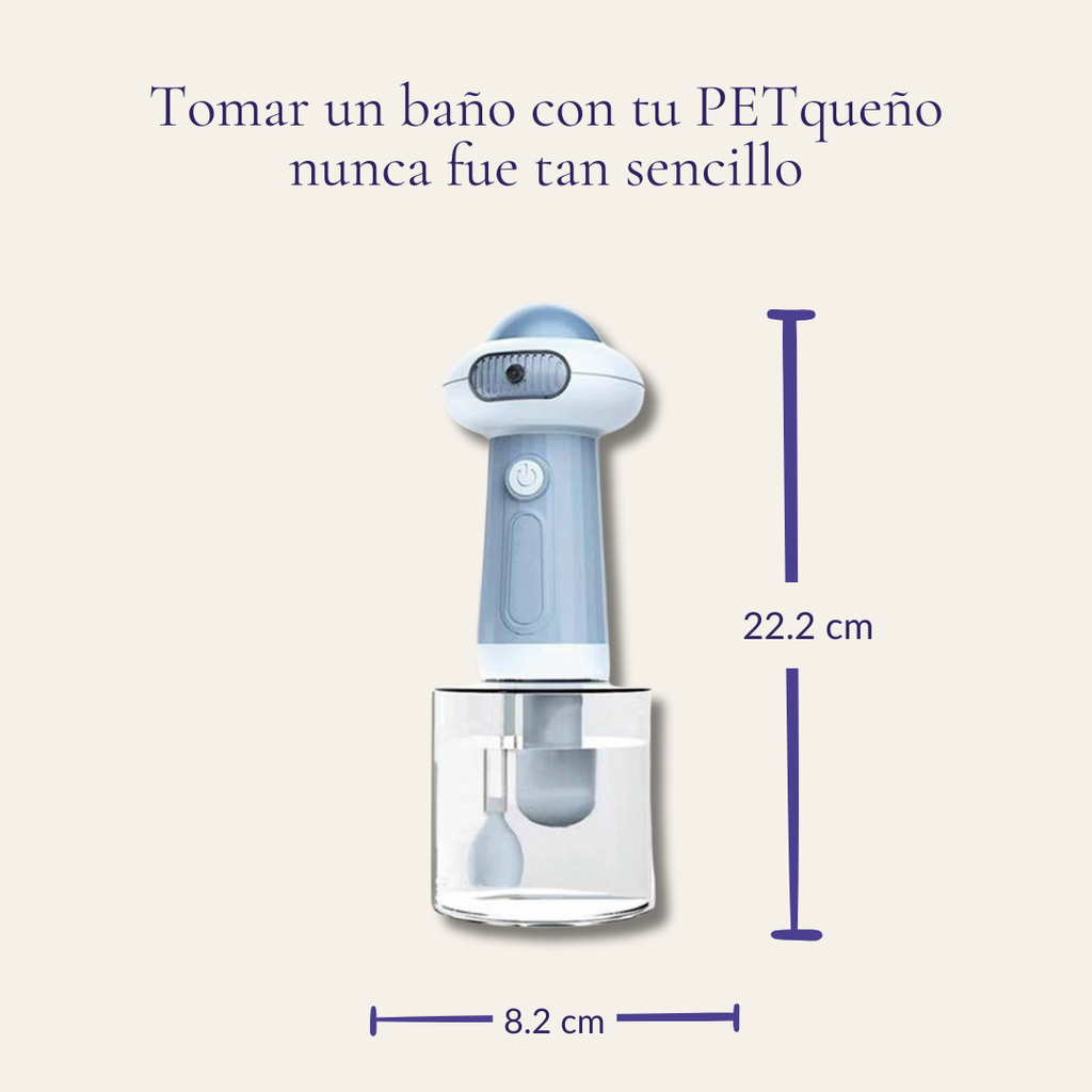 Máquina de Baño con Espuma para Perros— Ducha Automática PETfecta